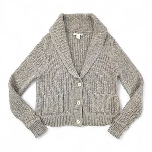 Levi’s Shawl Collar Button Front Chunky Rib Knit Alpaca Blend Cardigan M